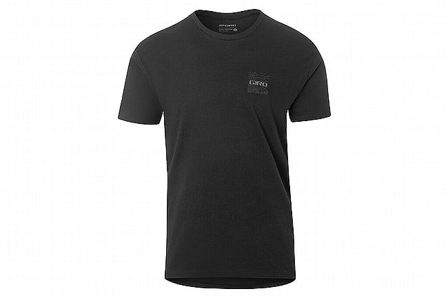 Giro Mens Tech Tee Black Adventure Grid