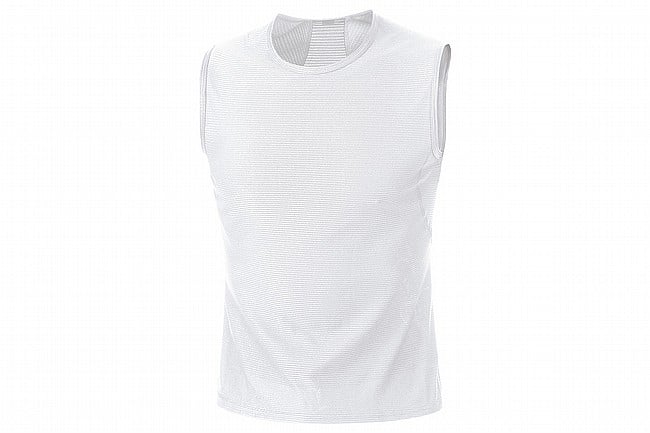 Gore Wear Mens Baselayer Sleeveless Shirt White