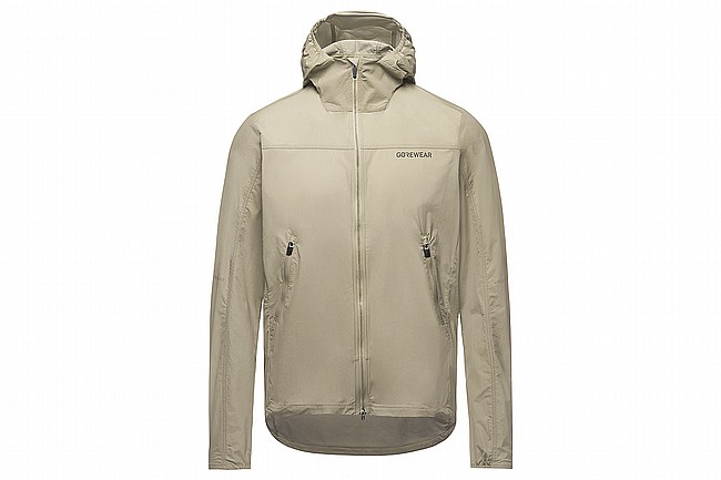 Gore Wear Mens Fernflow Hooded Windbreaker Tech Beige