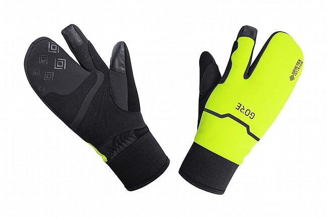 Gore Wear C5 Gore-Tex Infinium Thermo Split Gloves Black/Neon Yellow