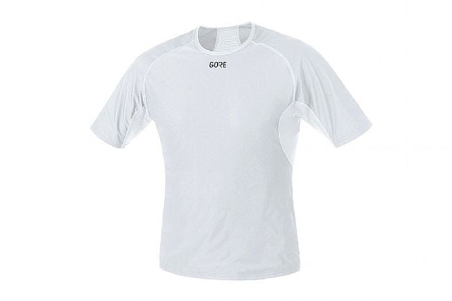 Gore Wear Mens Windstopper Baselayer SS Shirt Light Grey / White