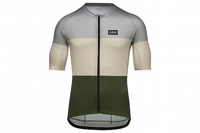 Gore Wear Mens Spirit Stripes Jersey Lab Gray/Tech Beige