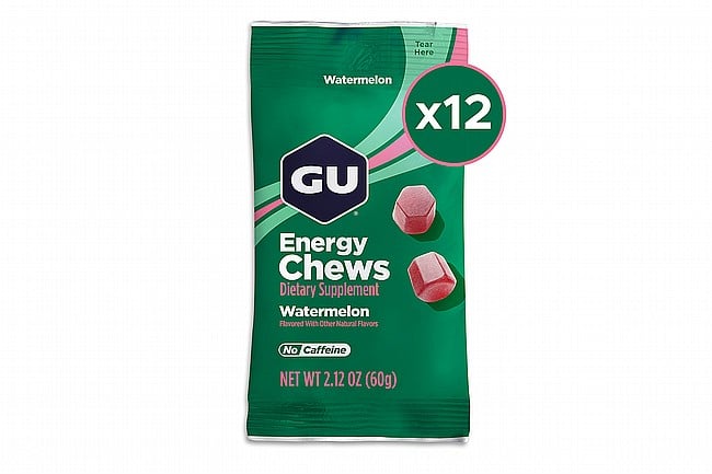 GU Energy Chews (Box of 12) Watermelon