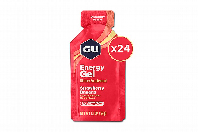 GU Energy Gels (Box of 24) Strawberry Banana 