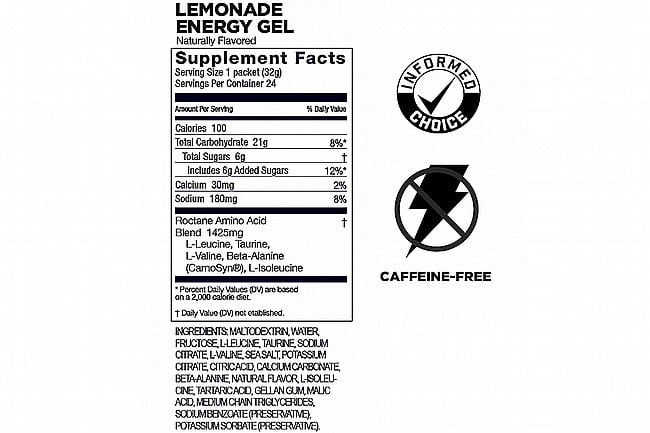 GU Roctane Energy Gel (Box of 24) Lemonade