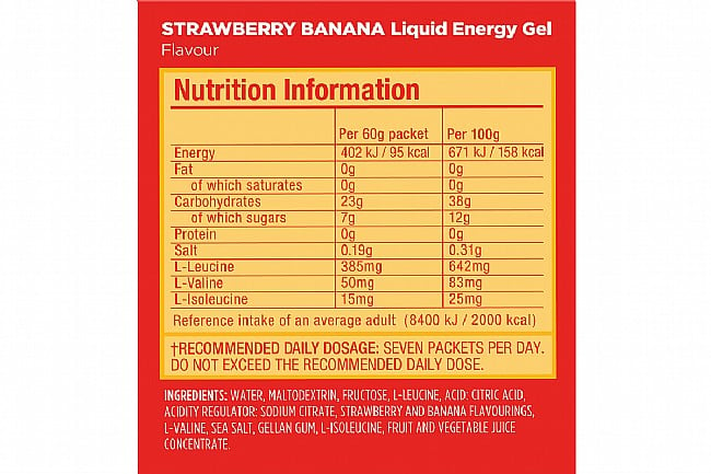 GU Liquid Energy Gel (Box of 12) Strawberry Banana 