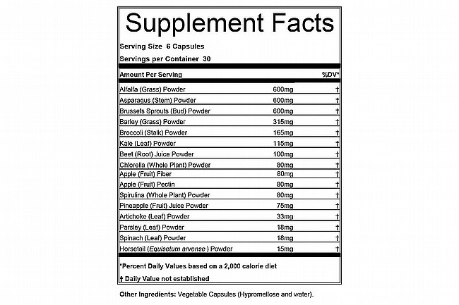 Hammer Nutrition Greens Capsules (180ct) 