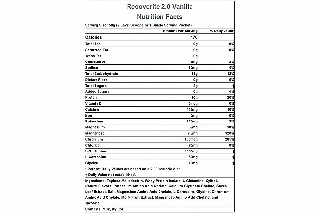 Hammer Nutrition Recoverite 2.0 (32 Servings) Vanilla