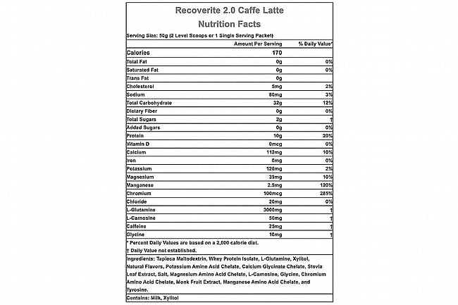 Hammer Nutrition Recoverite 2.0 (32 Servings) Caffe Latte