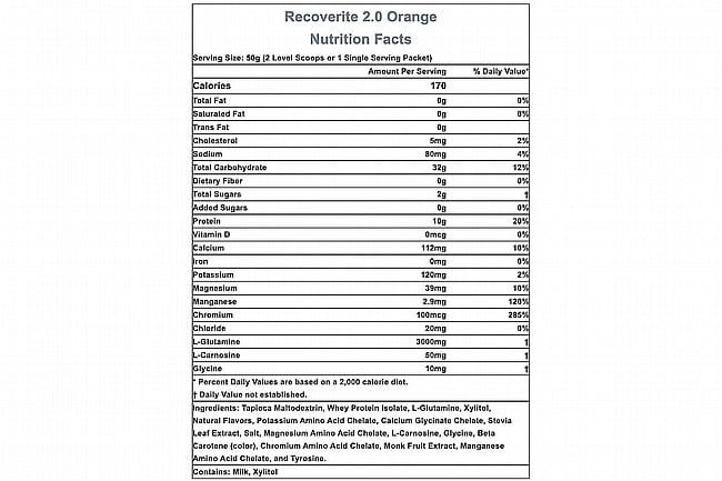 Hammer Nutrition Recoverite 2.0 (32 Servings) Orange