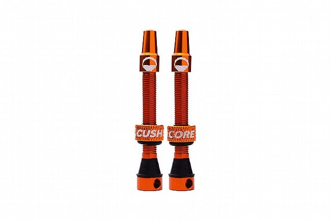 CushCore Tubeless Valve Stems Orange