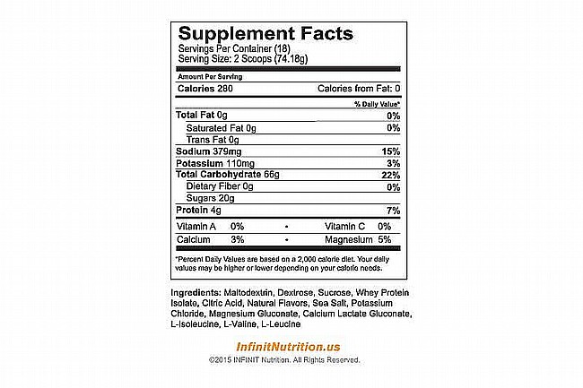 Infinit Nutrition Go Far Endurance Fuel Orange - 18 Servings