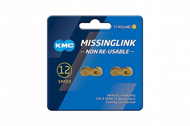 KMC MissingLink 12-Speed Master Links Ti-Gold