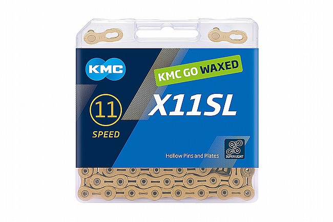 KMC WAX 11SL Pre-Waxed 11-Speed Chain Ti Gold 