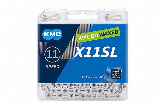 KMC WAX 11SL Pre-Waxed 11-Speed Chain Silver