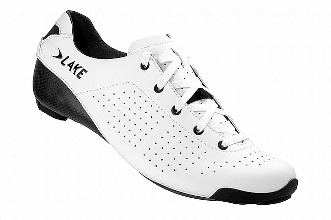 Lake  Mens CX400L-X Wide Lace Road Cycling Shoe White/Black
