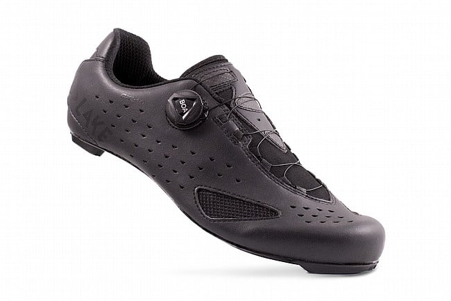 Lake CX219-X Wide Road Shoe Black / Black