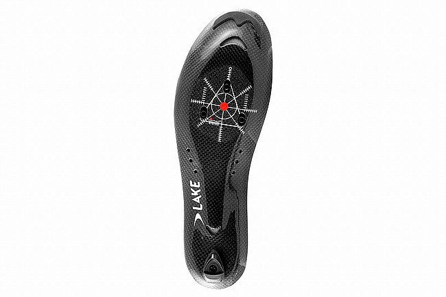 Lake Mens CX333 Road Cycling Shoe Black/Silver