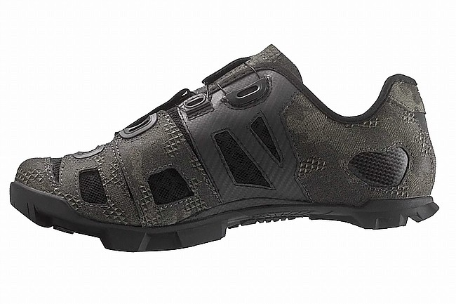 Lake Mens MX242-X Wide Mountain Bike Shoe Bio Camo/Black