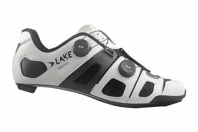 Lake CX242-X Wide Road Shoe White / Black