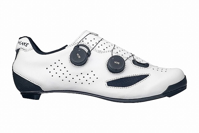 Lake CX239-X Wide Road Shoe White/Black