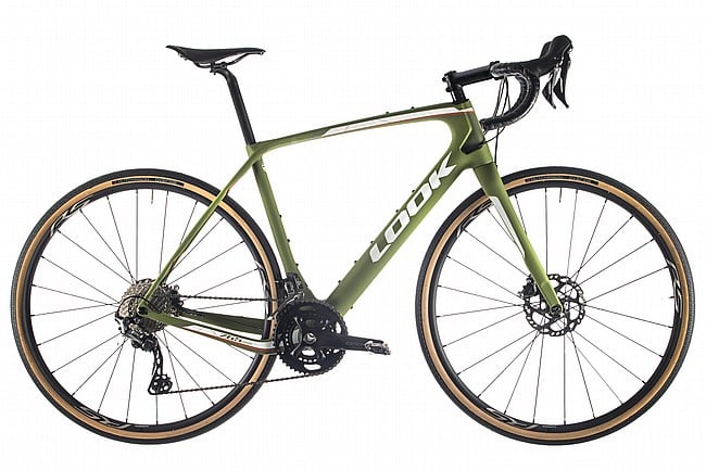 Look 2024 765 Shimano GRX 2x12 Gravel Bike Matte Green/White Logo