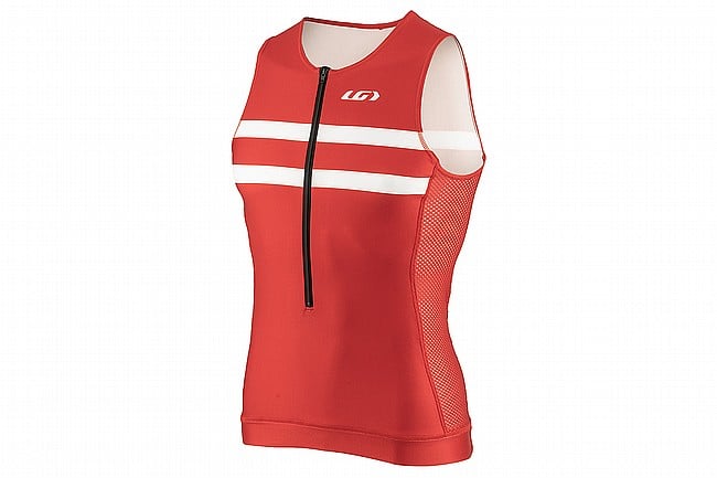 Louis Garneau Mens Sprint PRT Tri Sleeveless Jersey Barbados Cherry