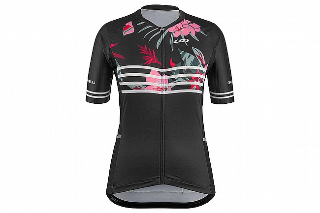 Louis Garneau Womens District 2 Jersey Black Flower
