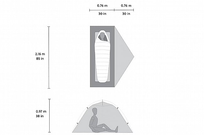 MSR Hubba Hubba Bikepacking Tent - 1 Person 