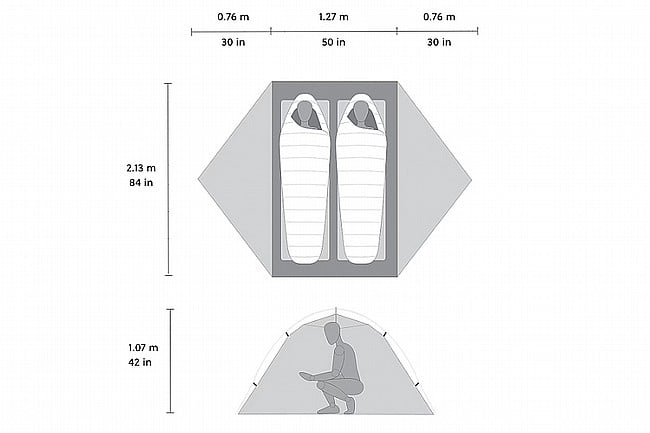 MSR Hubba Hubba Bikepacking Tent - 2 Person 