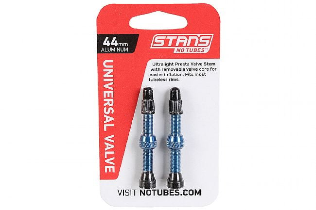 Stans NoTubes Alloy Tubeless Valve Stems 44mm - Blue