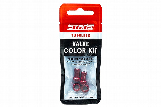 Stans NoTubes Tubeless Valve Color Kit Red