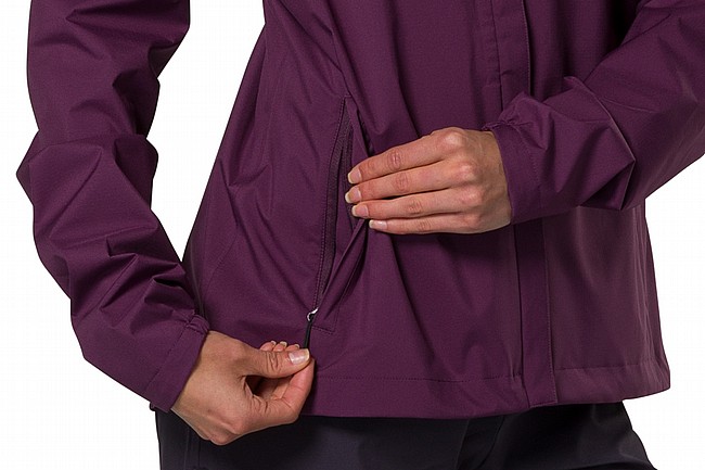 Pearl Izumi Womens Canyon 2.5L Rain Jacket Dark Violet