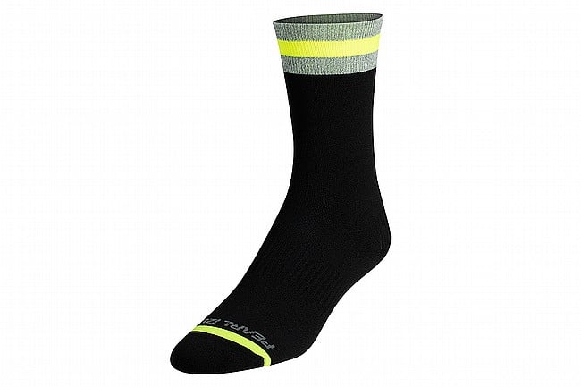 Pearl Izumi Flash Reflective Sock Black/Screaming Yellow