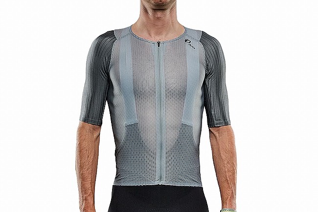 Pearl Izumi Mens PI/Black Mesh SS Jersey Silver Blue/Balsam Green