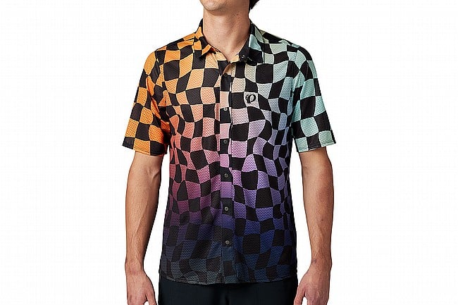 Pearl Izumi Mens Canyon Tech Snap Melon Checkerboard