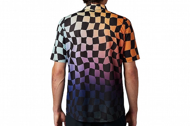 Pearl Izumi Mens Canyon Tech Snap Melon Checkerboard