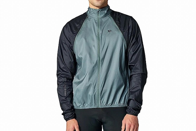 Pearl Izumi Mens Quest Convertable Wind Jacket Balsam Green/Black