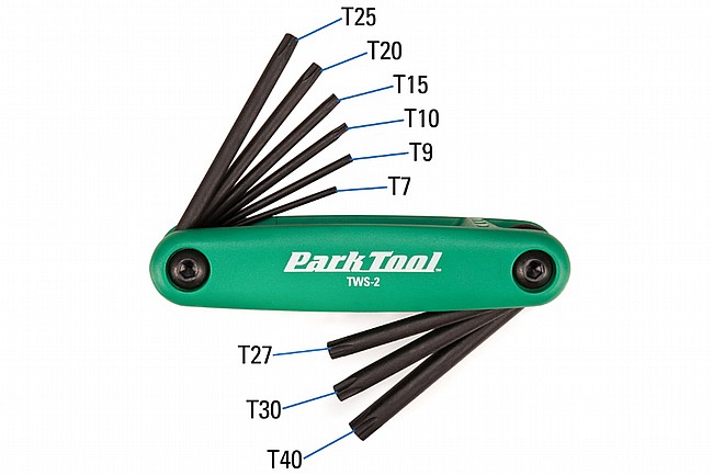 Park Tool FWS-2 Folding Hex and Torx Combo Set 