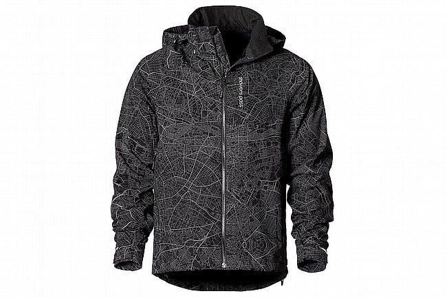 Showers Pass Mens Navigator Jacket Map Reflect Black