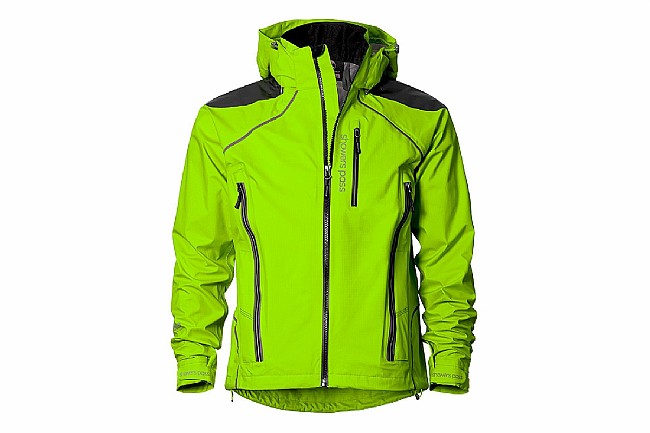 Showers Pass Mens Refuge Rain Jacket Neon Green