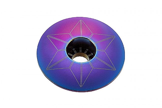 Supacaz Star Capz Headset Top Cap - Oil Slick Finish 