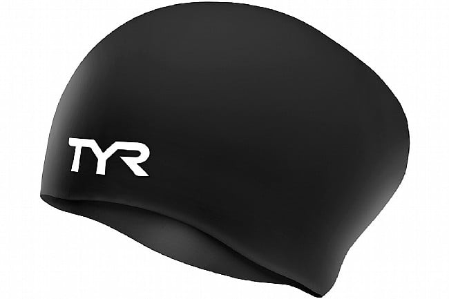 TYR Sport Long Hair Silicone Cap Black