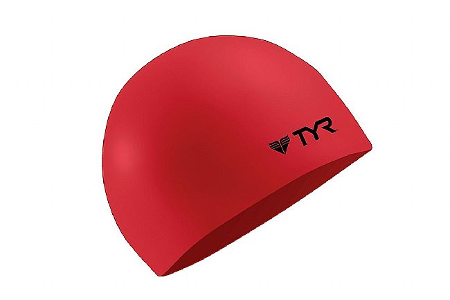 TYR Sport Silicone Swim Cap Red