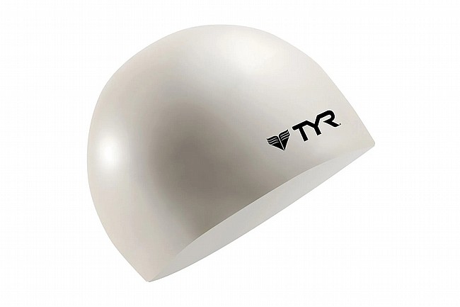 TYR Sport Silicone Swim Cap White