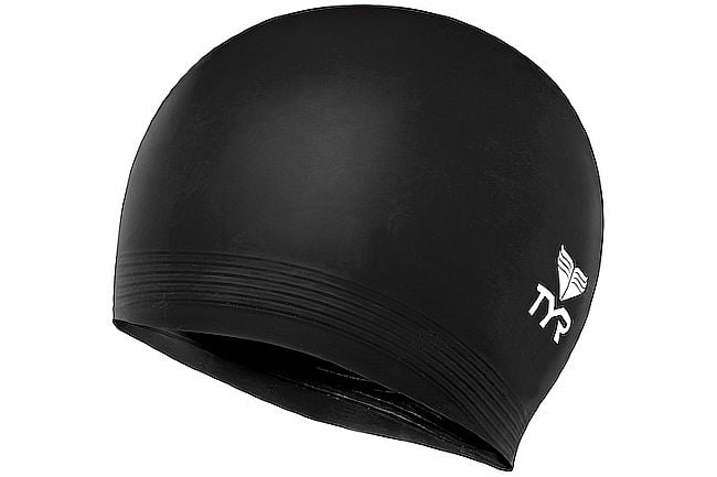 TYR Sport Latex Swim Cap Black