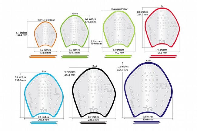TYR Sport Catalyst Stroke Training Paddles 