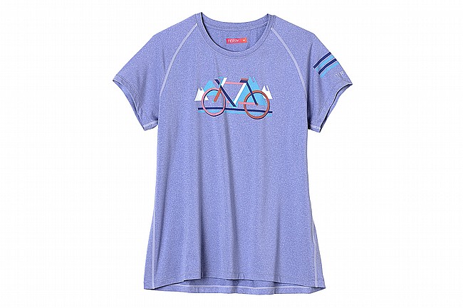 Terry Womens Tech Tee Flow Iris/Block