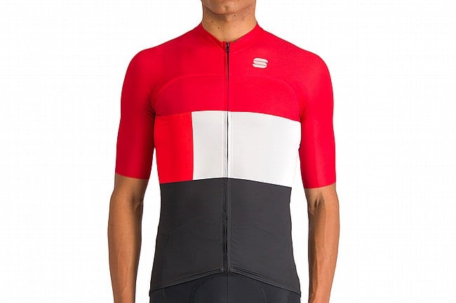 Sportful Mens Snap Jersey Red/Black