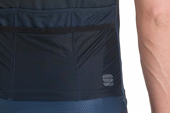 Sportful Mens Flow Supergiara Jersey ( 2023 ) Galaxy Blue Black